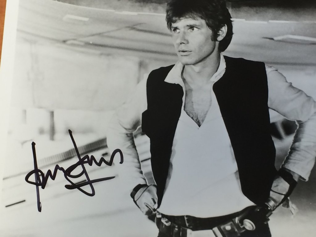 Star Wars Giveaway! Star Wars BB-8 and Photograph Signed by Harrison Ford