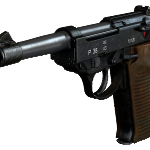 Call of Duty WW2 Walther P38 Angled