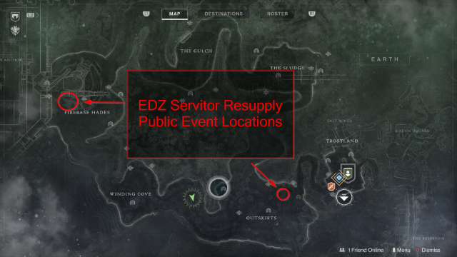 Destiny 2 EDZ Fallen Servitor Map