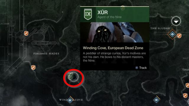 Destiny 2 Xur location 12-8-17