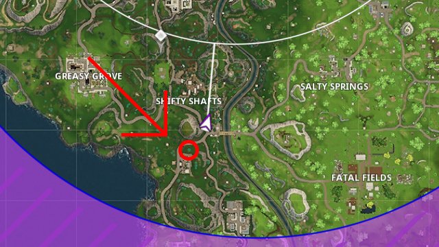 Fortnite Dusty Depot Treasure Map