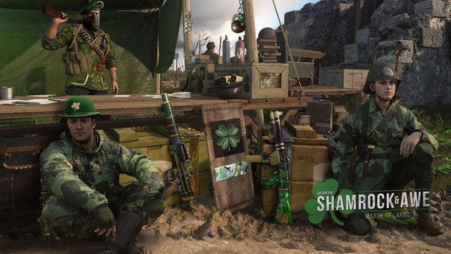 CoD WW2 Shamrock and Awe Cosmetics