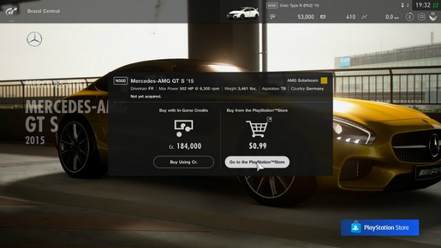 Gran Turismo Sport Update 1.23 Microtransactions