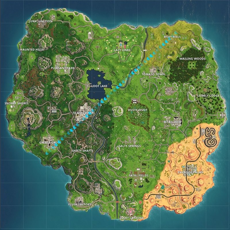 Fortnite Season 5 map