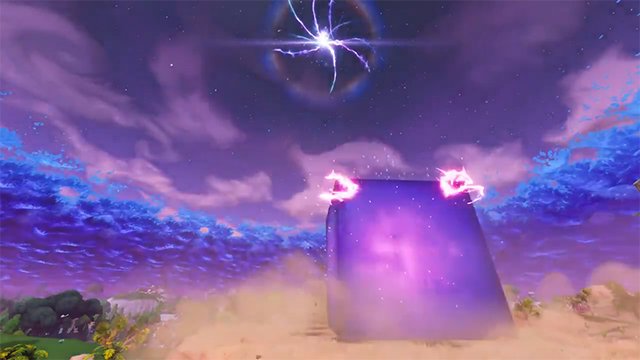 fortnite purple cube