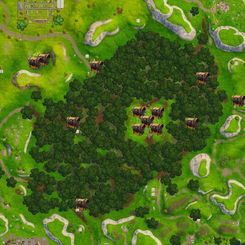 Fortnite Wailing Woods chests