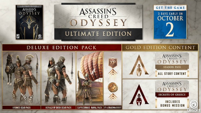 Assassin's Creed Odyssey Pre-Order Bonus Ultimate Edition