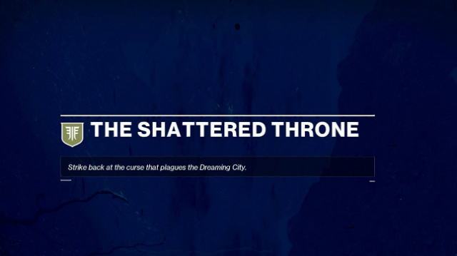 Destiny The Shattered Throne Mission Text