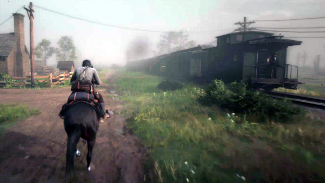 Red Dead Redemption 2 Approaching the Train