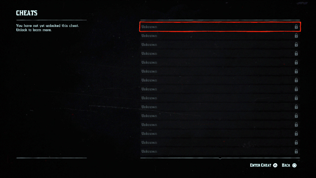 Red Dead Redemption 2 Cheats Menu how to access