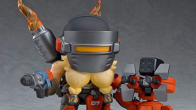 The Overwatch Torbjörn Nendoroid is fired up.