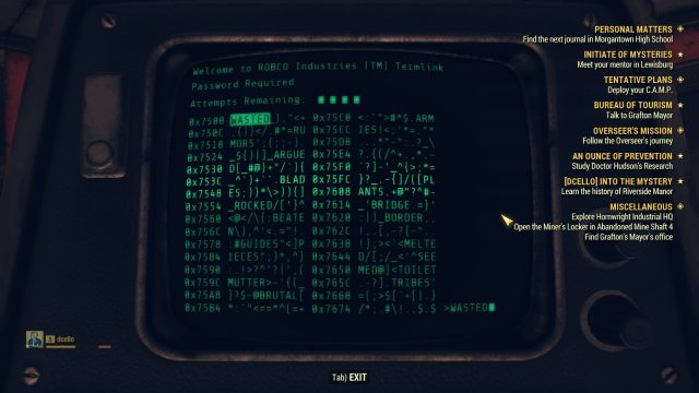 fallout 76 hacking screen