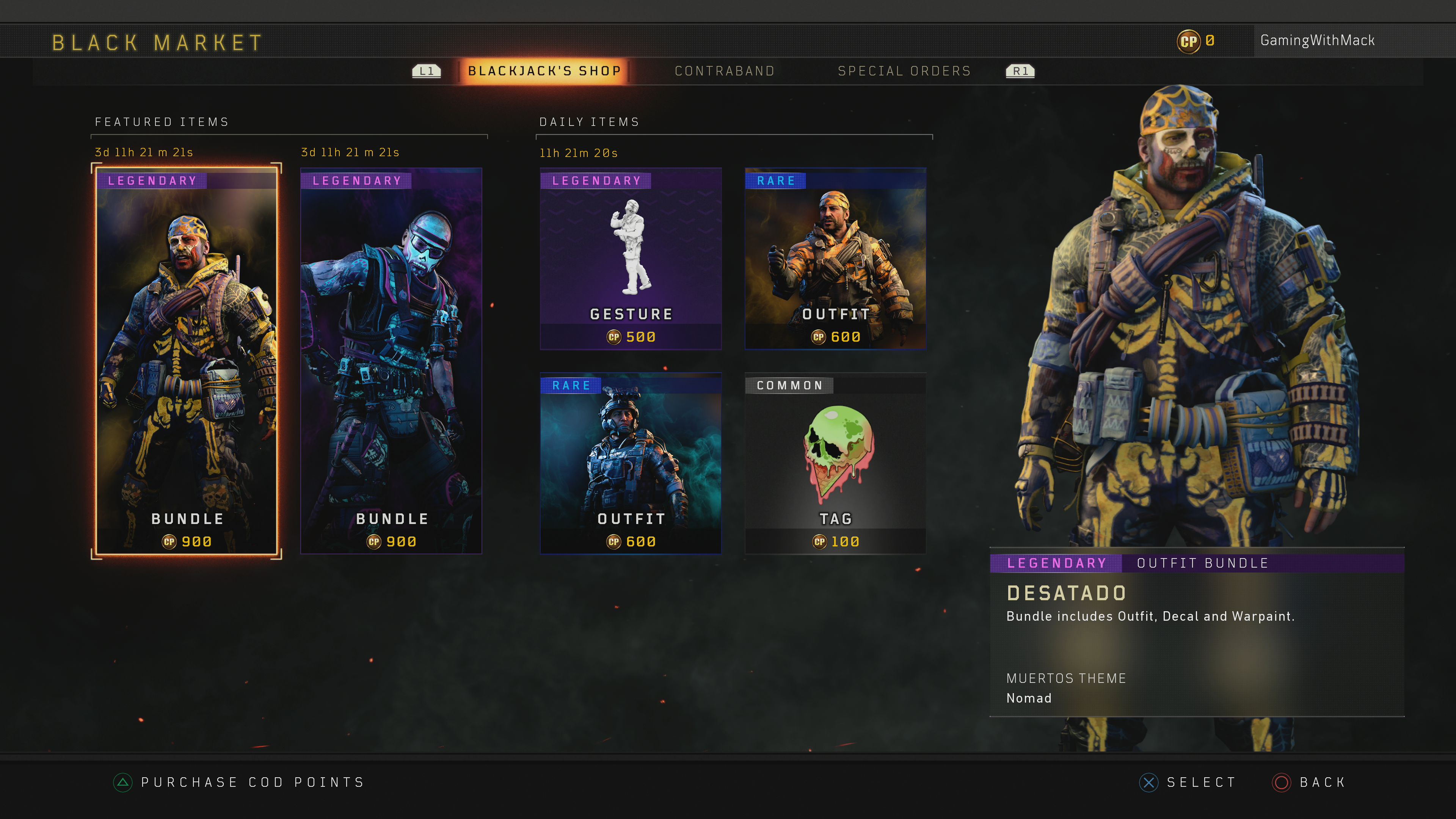 Black Ops 4 Black Market Reset