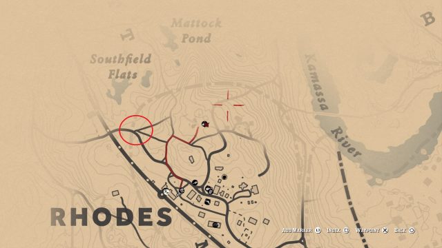 Red Dead Redemption 2 Rhodes Horse Fire Bug Map
