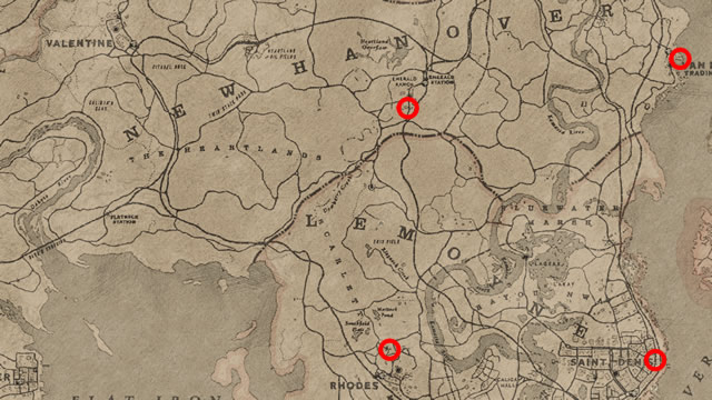 Red Dead Redemption 2 where to sell Gold Bars - Fence locations