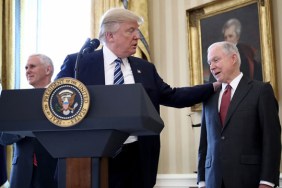 Jeff Sessions (right) was mocked by Rockstar in Red Dead Redemption 2. The Red Dead Redemption 2 Jeff Sessions easter egg is found in a newspaper article.