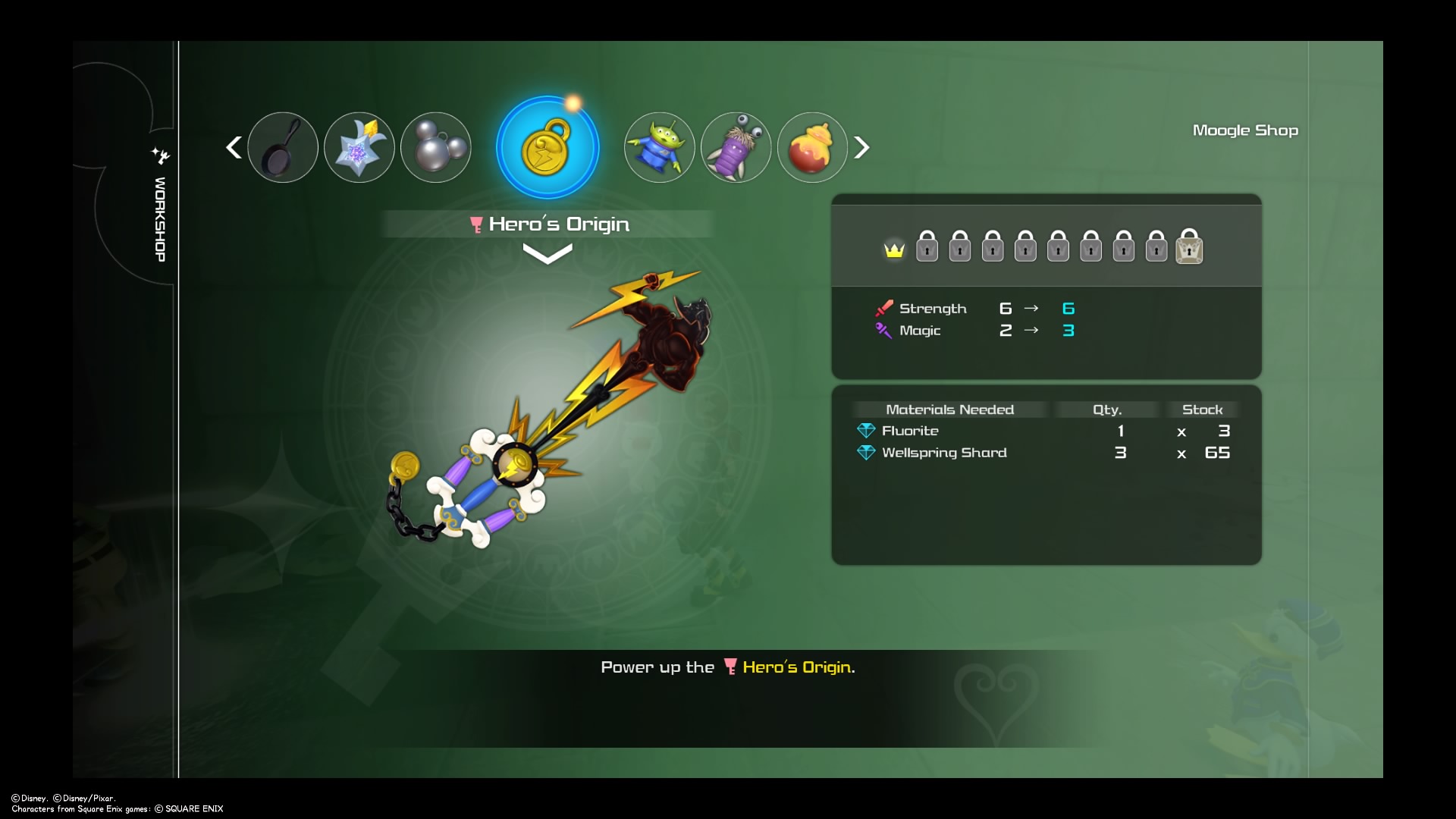 Kingdom Hearts 3 all keyblades