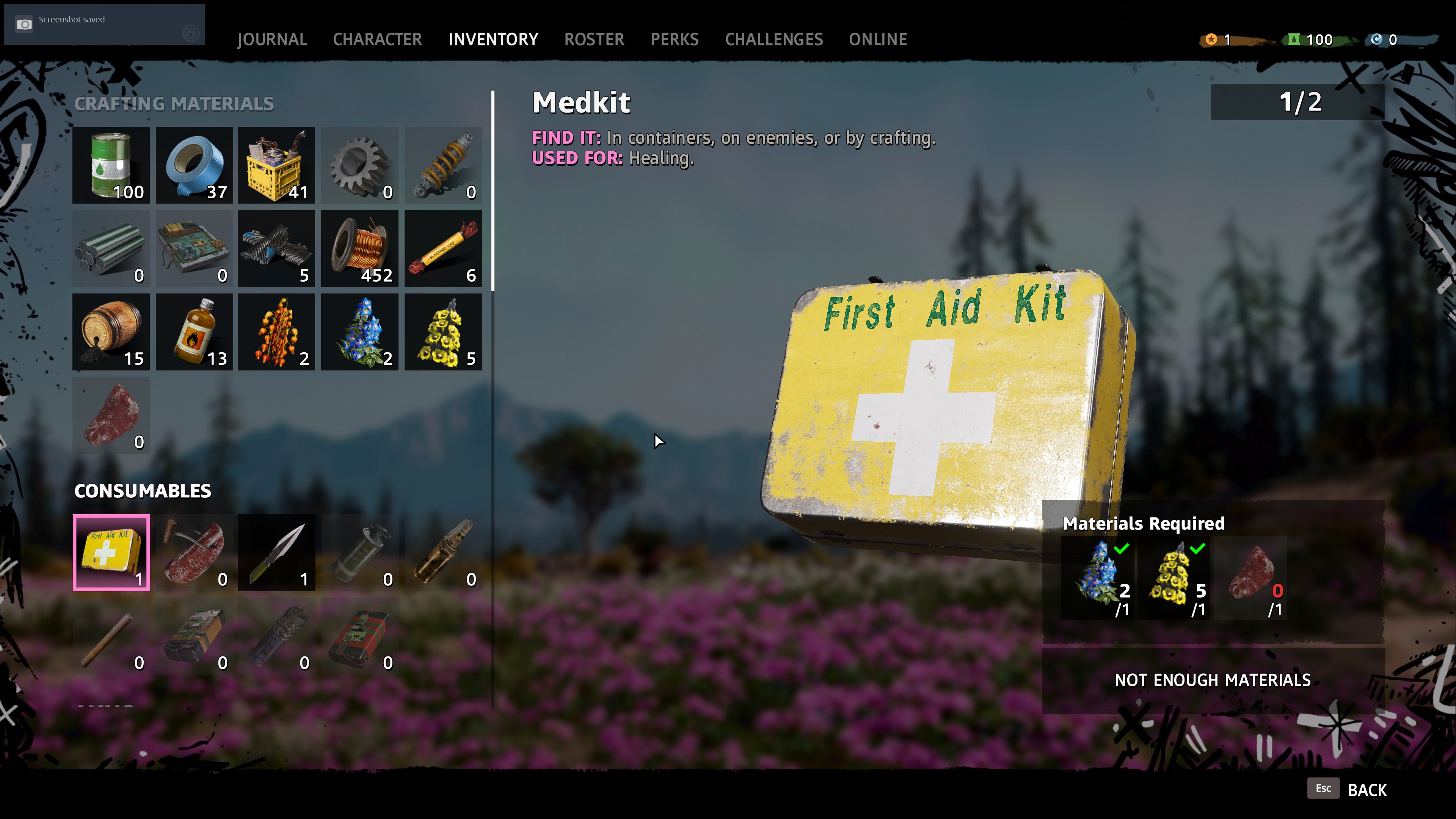 how to heal in far cry new dawn crafting medkits