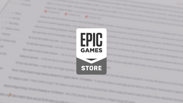 Epic Games Store e-mail