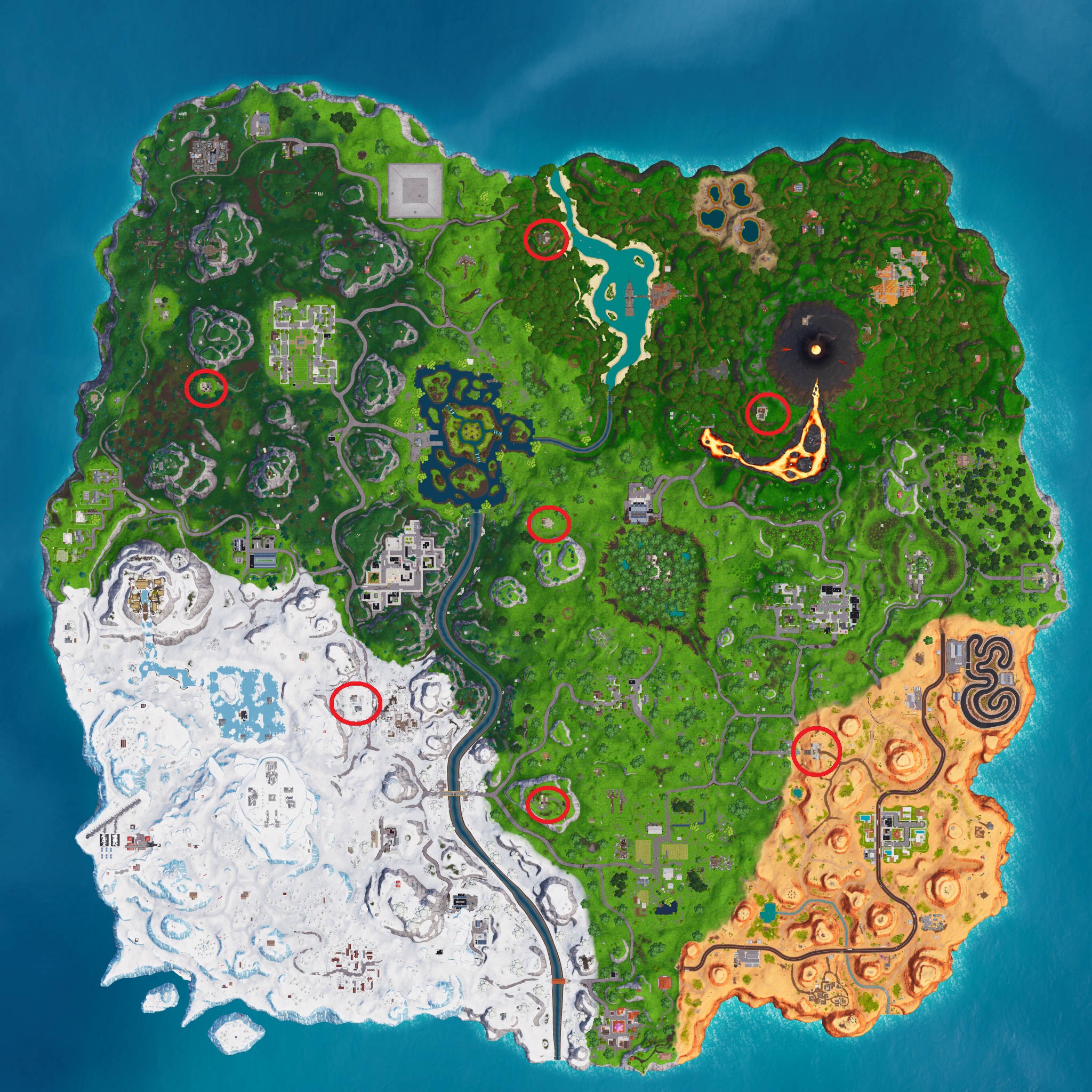 fortnite week 8 season 2 cheat sheet pirate cannon locations