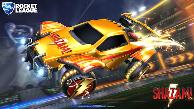 Shazam items in Rocket League