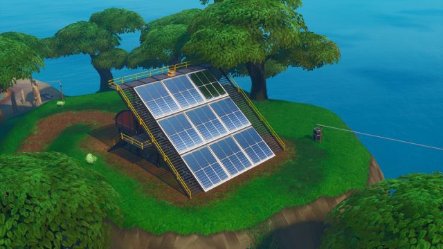 Fortnite Fortbyte 95 location solar array in the jungle