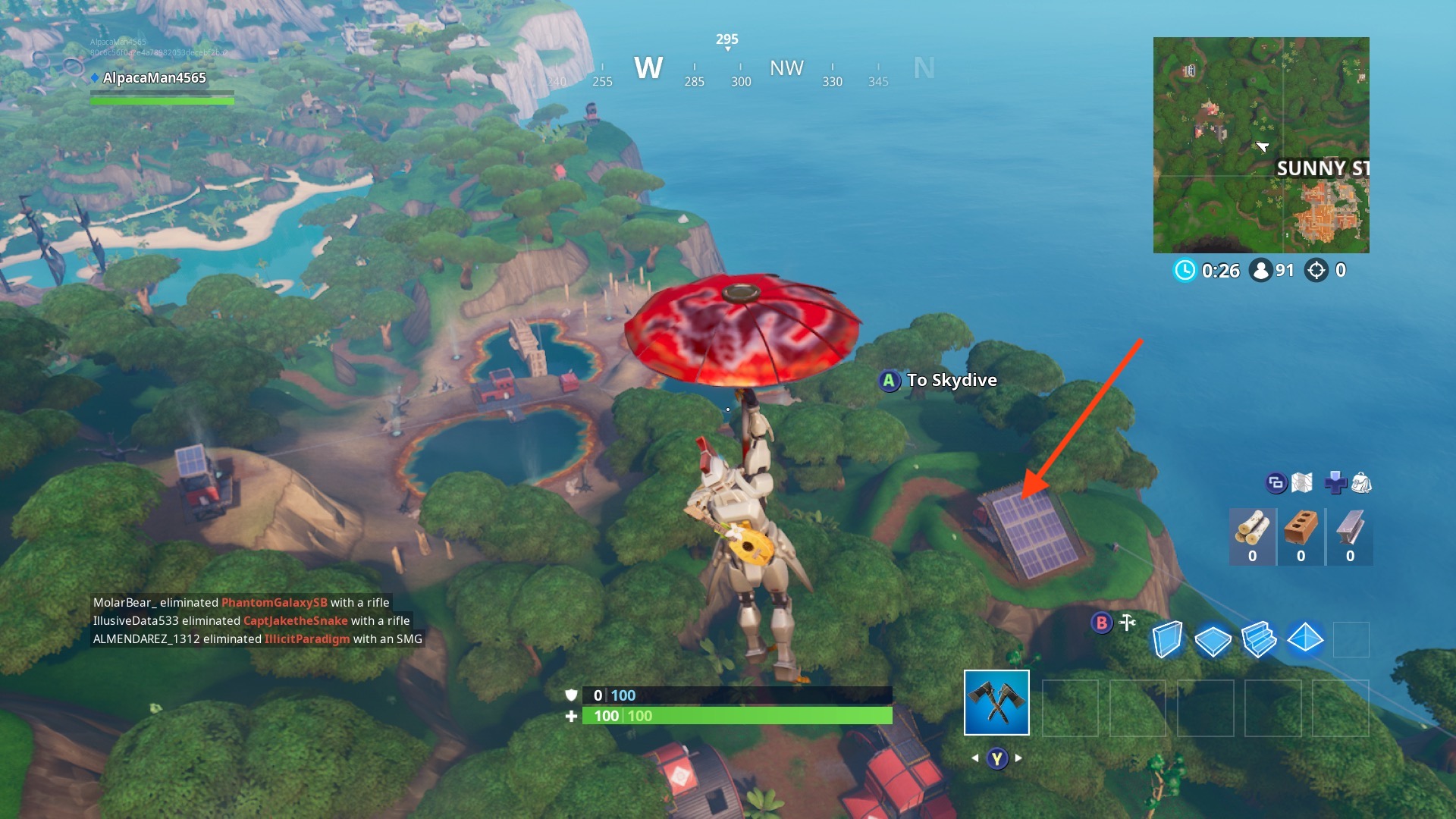 Fortnite Fortbyte 95 location