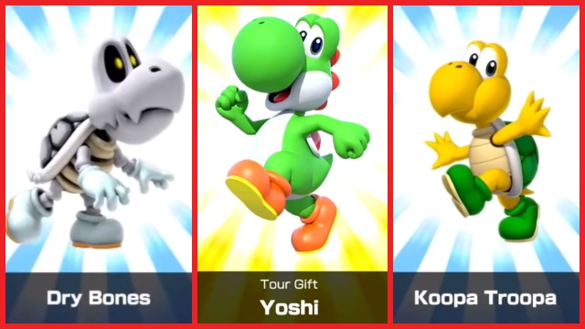 Mario Kart Tour characters All drivers red border