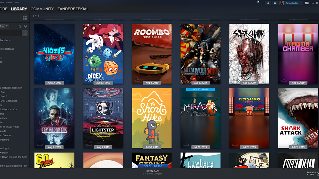 Steam Library Update Organized Release Date