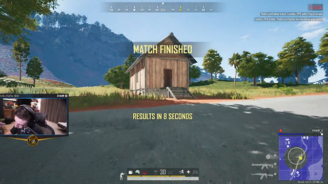 Shroud wins PUBG match without looking at the screen