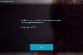 Death Stranding Error Code 50005