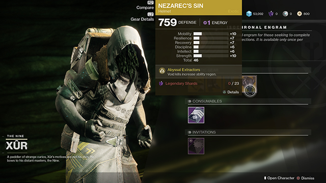 xur today