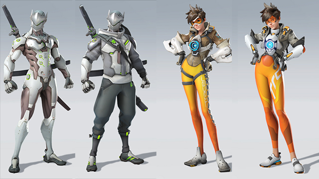 Overwatch 2 Genji Tracer redesigns