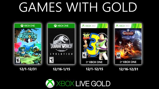 Xbox Games with Gold December 2019 lineup