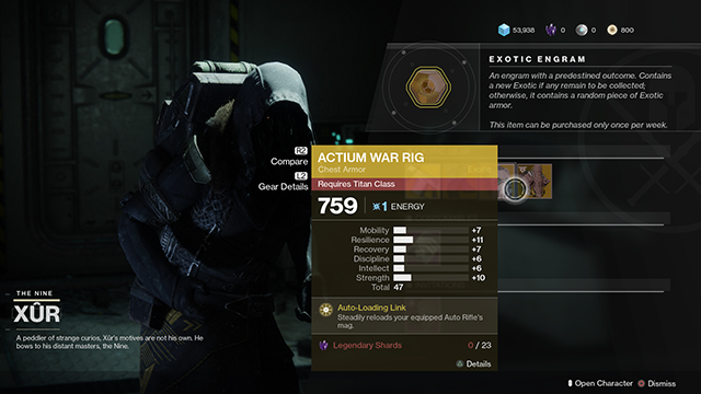 xur today