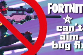 Fortnite can't aim bug