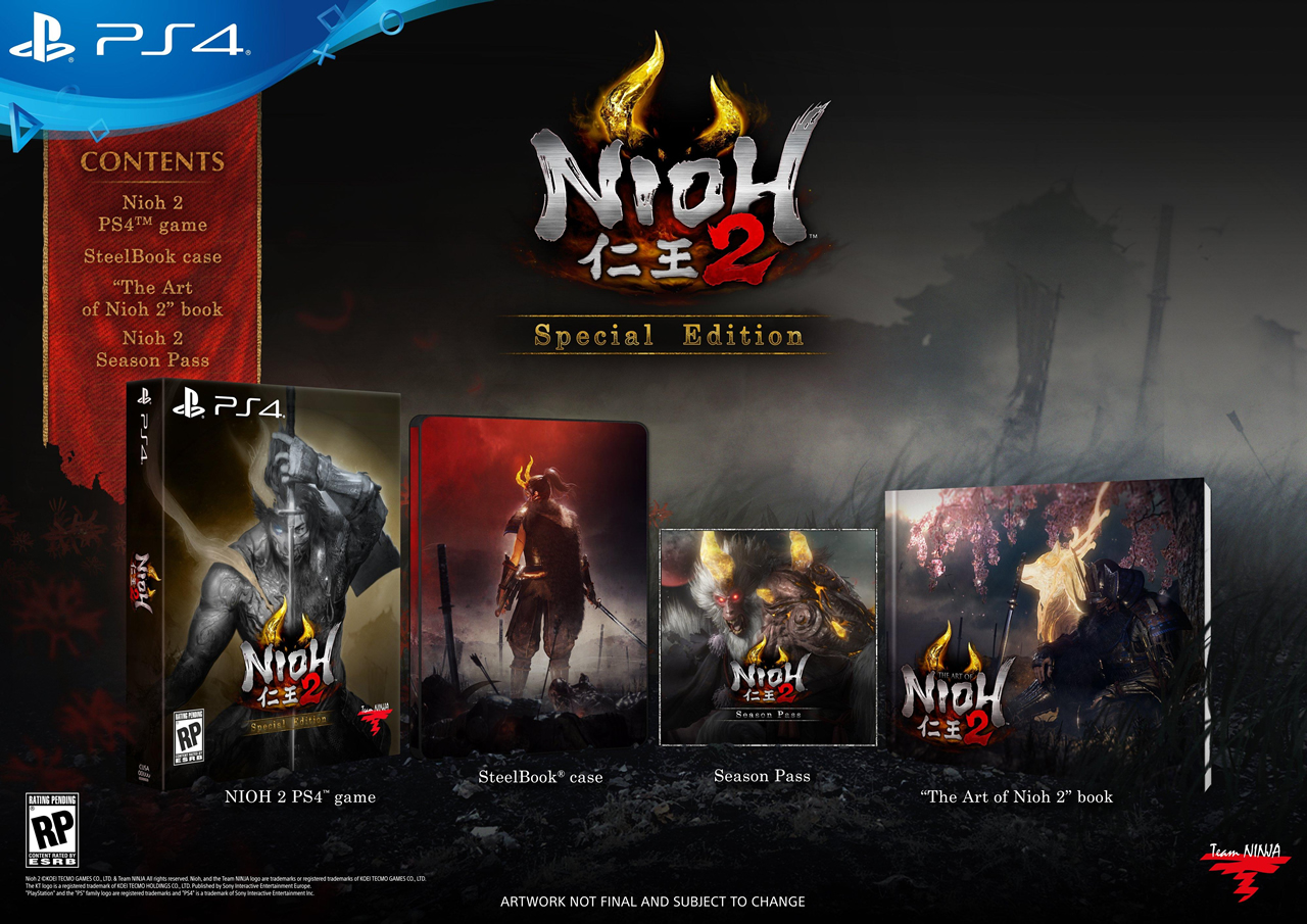 Nioh 2 preorder bonuses Special Edition