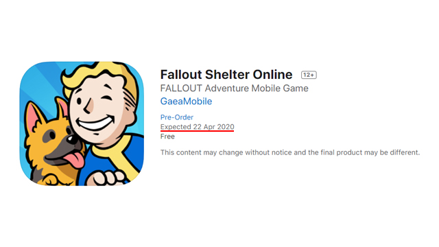 Fallout Shelter Online iOS and Android release date