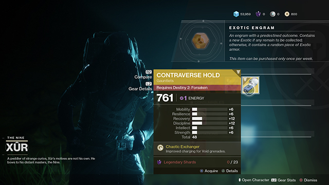 xur today