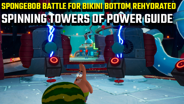 spongebob battle for bikini bottom rehydrated spinning towers of power guide