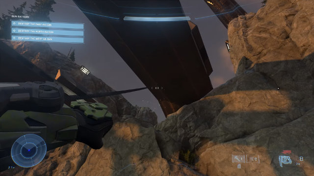 Halo Infinite grappling hook climbing