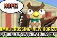 Animal Crossing: New Horizons Blathers won't accept sea creatures fix