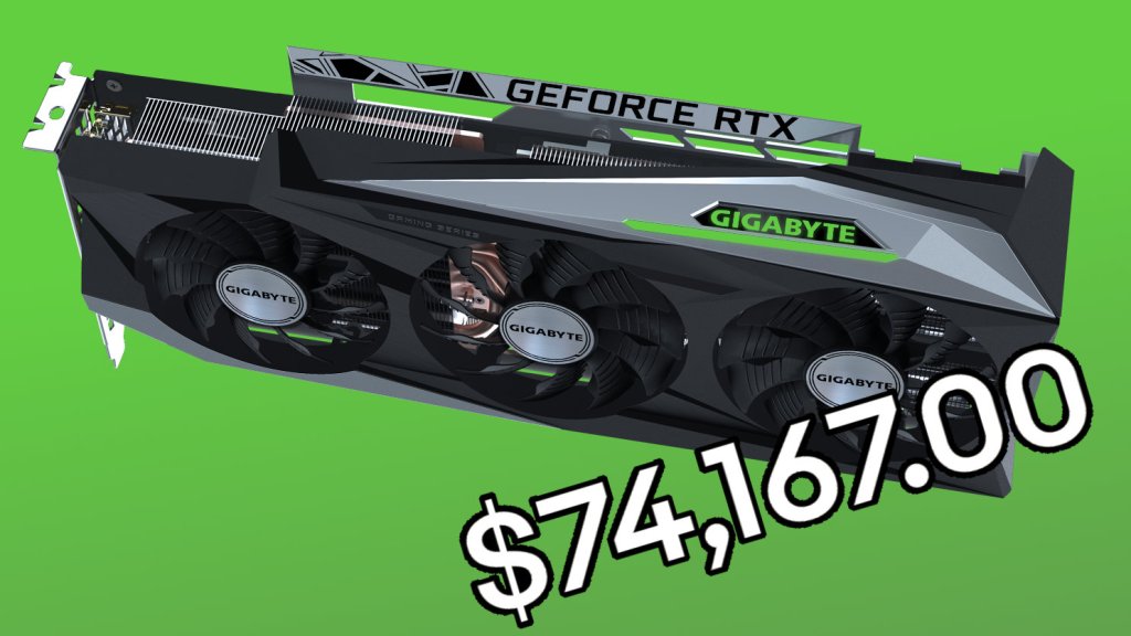 GeForce RTX 3080 sold out scalpers auction price