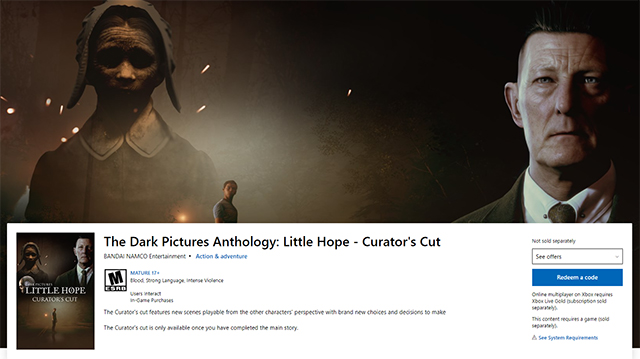 How to access the Little Hope Curator's Cut