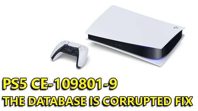 PS5 CE-109801-9 The database is corrupted fix It will be rebuilt