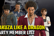 Yakuza Like a Dragon Party Member List