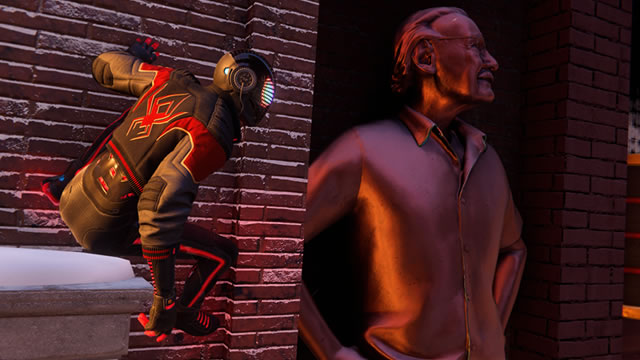 Spider-Man Miles Morales Best Fries in Town Trophy Stan Lee statue location