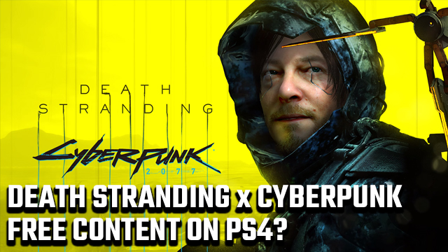 Death Stranding Cyberpunk 2077 content on PS4