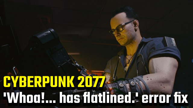 'Whoa! Cyberpunk 2077 has flatlined.' error fix