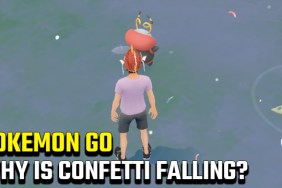 Why is confetti falling in Pokemon Go